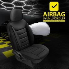 Bonove Volkswagen Tıguan Uyumlu Lüks Oto,araba Tay Tüyü Koltuk Kılıfı Siyah