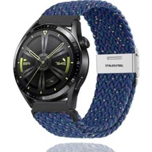Cover Center Honor Magic Watch 2 42 mm Uyumlu (20MM) Likralı Örgü Flexible Kayış Akıllı Saat Kordonu