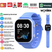 Wonlex 4g Sim Kartlı Gps'li Çocuk Saati KT19PRO (Whatsaap-Wifi-Imei Kayıtlı-Ips Ekran-Hızlı Akıcı Menü)