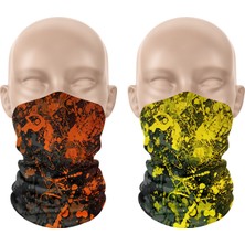 Dair Aksesuar 2'li Set Boyunluk Erkek Boyunluk Kadın Boyunluk Motosiklet Boyunluk Maske Balaklava Outdoor Maske