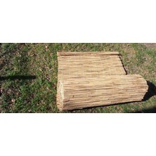 Bişkin 75 cm X3 Metre Bambu Kamış Hasır Çit Gölgelikbahçe Çiti Balkon Çiti