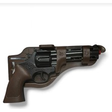 Hepsilazım Mantar Kapsüllü Sekiz Patlar Metal Oyuncak Silah 25 cm Kovboy Revolver Orijinal Diecast Tabanca