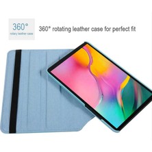 Canpay Samsung Galaxy Tab A7 10.4" T500 (2020) Uyumlu Kılıf Mikrofiber Astarlı Suni Deri 360 Derece Dönebilen Standlı Tablet Kılıfı