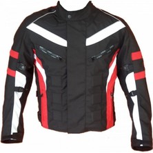 Lbc Efe Kışlık Motosiklet Montu (Kırmızı-Siyah)