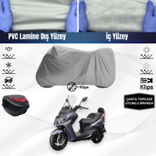 Ultra Shop Sym Joyride S 200I Abs Uyumlu Motosiklet Brandası Arka Çanta Topcase Uyumlu Motor Brandası