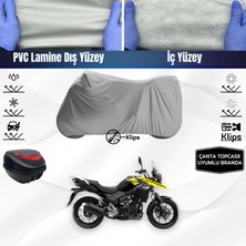 Ultra Shop Suzukı V-Strom 250 Uyumlu Motosiklet Brandası Arka Çanta Topcase Uyumlu Motor Brandası