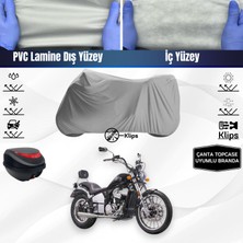 Ultra Shop Regal Raptor Daytona 125 Uyumlu Motosiklet Brandası Arka Çanta Topcase Uyumlu Motor Brandası