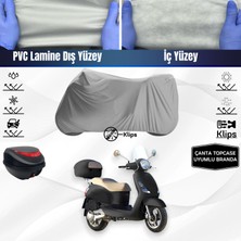 Ultra Shop Sym Fiddle Iı 125 Uyumlu Motosiklet Brandası Arka Çanta Topcase Uyumlu Motor Brandası