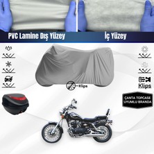 Ultra Shop Regal Raptor Dd 250E-9B Uyumlu Motosiklet Brandası Arka Çanta Topcase Uyumlu Motor Brandası