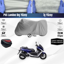Ultra Shop Sym Maxi 400I Uyumlu Motosiklet Brandası Arka Çanta Topcase Uyumlu Motor Brandası