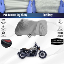 Ultra Shop Rks K-Light 250 Uyumlu Motosiklet Brandası Arka Çanta Topcase Uyumlu Motor Brandası