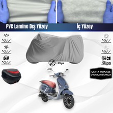 Ultra Shop Rks Dark Blue 125 Uyumlu Motosiklet Brandası Arka Çanta Topcase Uyumlu Motor Brandası