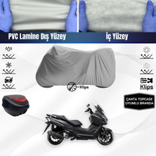 Ultra Shop Sym Joymax Z Plus 250 Uyumlu Motosiklet Brandası Arka Çanta Topcase Uyumlu Motor Brandası