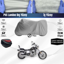 Ultra Shop Regal Raptor Dd 125E-2A Uyumlu Motosiklet Brandası Arka Çanta Topcase Uyumlu Motor Brandası