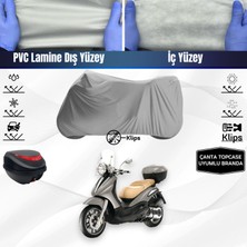 Ultra Shop Pıaggıo Beverly 500 Uyumlu Motosiklet Brandası Arka Çanta Topcase Uyumlu Motor Brandası