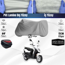 Ultra Shop Sym Symply 125 Uyumlu Motosiklet Brandası Arka Çanta Topcase Uyumlu Motor Brandası