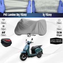 Ultra Shop Sym Fiddle Iv 125 Uyumlu Motosiklet Brandası Arka Çanta Topcase Uyumlu Motor Brandası