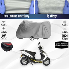 Ultra Shop Rmg Moto Gusto Rapid 50 Uyumlu Motosiklet Brandası Arka Çanta Topcase Uyumlu Motor Brandası