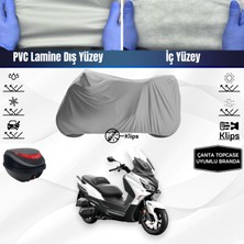 Ultra Shop Sym Joymax Z 250 Uyumlu Motosiklet Brandası Arka Çanta Topcase Uyumlu Motor Brandası