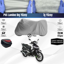 Ultra Shop Rks Easy Pro 50 Uyumlu Motosiklet Brandası Arka Çanta Topcase Uyumlu Motor Brandası
