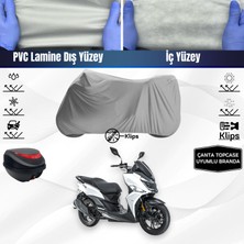 Ultra Shop Sym Jet 14 Uyumlu Motosiklet Brandası Arka Çanta Topcase Uyumlu Motor Brandası