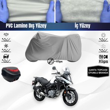 Ultra Shop Suzukı V-Strom DL650 Uyumlu Motosiklet Brandası Arka Çanta Topcase Uyumlu Motor Brandası