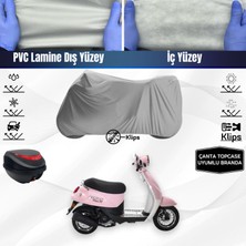 Ultra Shop Stmax Viva 80 Uyumlu Motosiklet Brandası Arka Çanta Topcase Uyumlu Motor Brandası