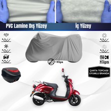 Ultra Shop Rks Pollo 50 Uyumlu Motosiklet Brandası Arka Çanta Topcase Uyumlu Motor Brandası