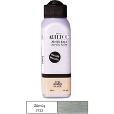 Artdeco Akrilik Boya Metalik Gümüş 071R-3722 140 ML Özellikli Sanatsal Malzeme