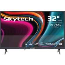 Weston  WS-32360 32'' 82 Ekran  Uydu Alıcılı HD Ready LED TV