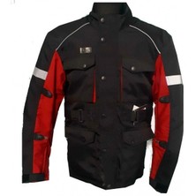 Lbc Olimpos Enduro Kışlık Motosiklet Montu (Kırmızı-Siyah)