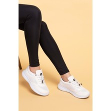 Gondol Içi Dışı Hakiki Deri Faylon Taban Hafif Spor Ayakkabı ES.111 - Beyaz - 41