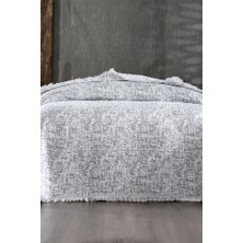 Çeyiz Diyarı Puffy Pamuk Çift Kişilik Tek Battaniye 200X220 Gri