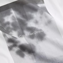 Calvin Klein Kadın Photoprınt Boyfrıend T-Shirt-Beyaz