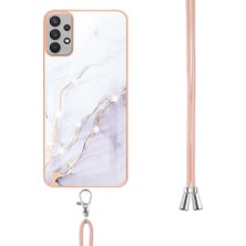 Mays Home1 Samsung Galaxy A32 5g Mermer Tampon Crossbody Kordon Askısı Yumuşak (Yurt Dışından)