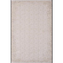 Artemis Halı Artemis Halı Alegra 09105A Krem Bej Retro Motifli Bambu Halı