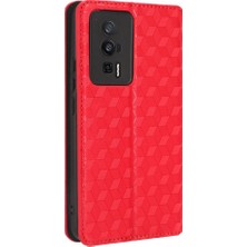 Gx Shop Xiaomi Redmi Için Kılıf K60 / K60 Pro Manyetik Kapatma 3D Desen Pu Deri (Yurt Dışından)