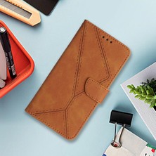Gx Shop Xiaomi Redmi Için Not 12 Pro 5g Telefon Kılıfı Dikiş Kabartmalı Yumuşak Pu (Yurt Dışından)