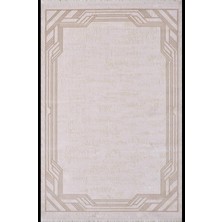 Artemis Halı Artemis Halı Alegra 09100C Krem Bej Çizgi Desenli Bambu Halı