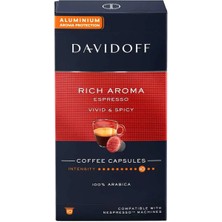Davidoff Nespresso Uyumlu Kapsül Kahve Rich Espresso 2 x 10 Adet