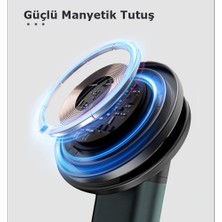 Toocki Manyetik 3 In1 15W Kablosuz Şarj Cihazı Standı Alüminyum Alaşım iPhone 15//14/13/12 Pro Max  Pro Samsung S22/23/24 Ultra