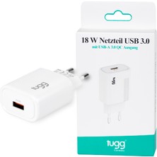 Tugg Germany Orjinal Hızlı Şarj Başlık USB Girişli 18W 104402