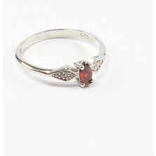 Ulubay Gümüş Ve Aksesuar Taşlı Minimalist Tasarım Yüzük 925 Ayar Gümüş