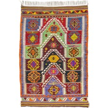 Soho Antiq Pakdest Renkli El Dokuma Kavak Kilim 118x186 Cm