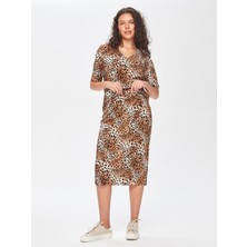 Kendinden Piliseli Leopar Desen Etek 69292