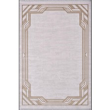 Artemis Halı Artemis Halı Alegra 09100E Krem Gold Çizgi Desenli Bambu Halı