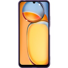 4U Sky Xiaomi Poco C65 4g Kılıf Elektroliz Kamera Çerçevesi Tpu Telefon Kapağı-Şeffaf Mor Için (Yurt Dışından)