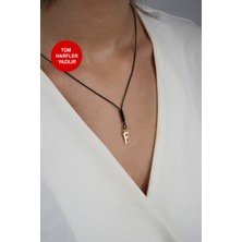 Diamine 14 Ayar Altın Harf Ipli Kolye