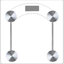 valletta Damascus Pil Hediyeli Dijital Cam Baskül Tartı 180 Kg Lcd Ekranlı Beyaz