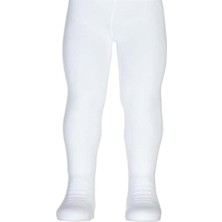 Alp Kids Düz Beyaz Çocuk Micro 50 Muz Külotlu Çorap